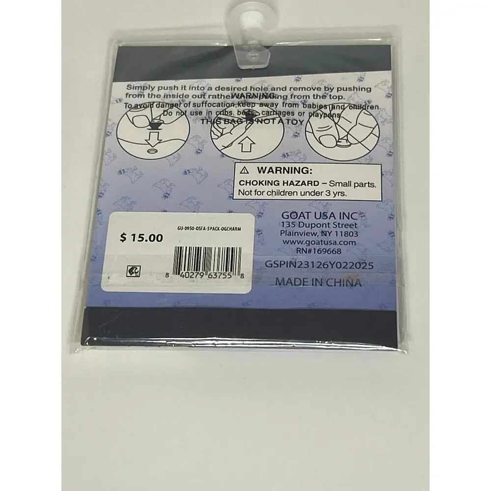 New in Packaging GOAT USA Croc Charms 5 Pieces Shoe Accessories Freedom Pack